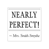 Motivieren "Fast PERFEKT!" + Benutzerdefinierter T Gummistempel (Prägung)