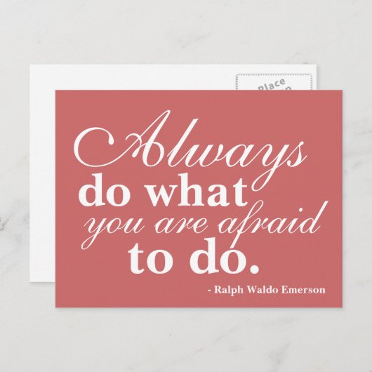 motivieren, inspiriert, ermutigen, Postkarte (Vorne/Hinten)