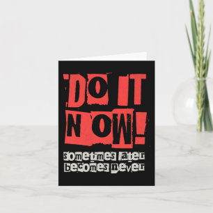 Motivieren Sie jetzt Funny Gift Premium Karte