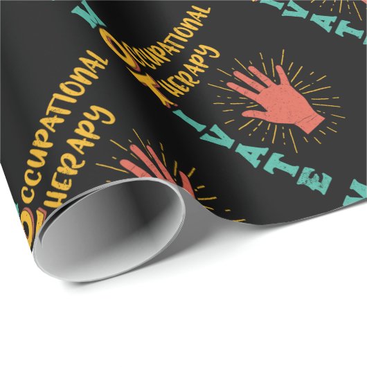 Motivieren Sie OT Geschenkpapier (Rolleneckpunkt)