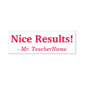 Motivieren von "Nice results!" + Name des benutzer Permastempel (Design)