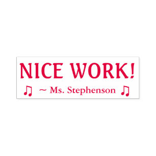 Motivieren von "NICE WORK!" Briefmarke für Markie Permastempel