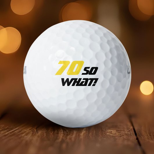 motivierend 70. Geburtstag Golfball