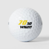 motivierend 70. Geburtstag Golfball (Vorderseite)