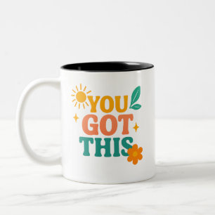 Motivierend Abnutzung - Cooles, lebendiges und Ins Zweifarbige Tasse