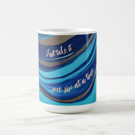 Motivierend Abstrakter Fluss Art- Kaffeetasse