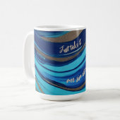 Motivierend Abstrakter Fluss Art- Kaffeetasse (Vorderseite Links)