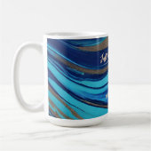 Motivierend Abstrakter Fluss Art- Kaffeetasse (Links)