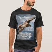 Motivierend Adler-Bio-Zitat T-Shirt (Vorderseite)