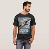 Motivierend Adler-Bio-Zitat T-Shirt (Vorne ganz)