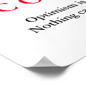 Motivierend Adler Silhouette - Vertrauensquote Poster (Ecke)