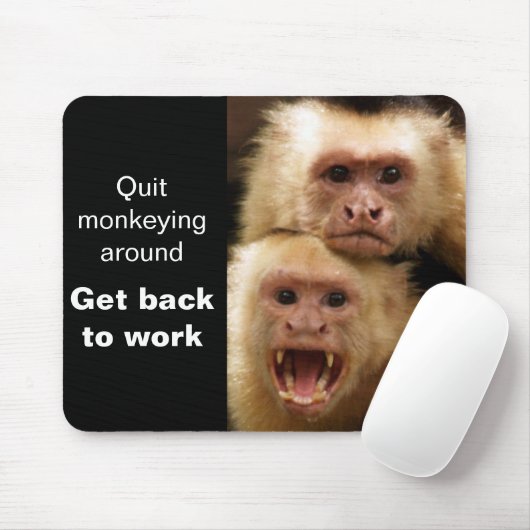 Motivierend Affenmousepad Mousepad (Mit Mouse)