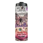 Motivierend Affirmations: Glossy Self Care Thermosbecher (Vorderseite)