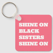 Motivierend afrikanischer (schwarzer) Schlüsselanh Schlüsselanhänger (Vorderseite)