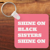 Motivierend afrikanischer (schwarzer) Schlüsselanh Schlüsselanhänger (Vorderseite)