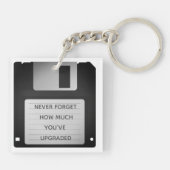 Motivierend aktualisiertes Angebot für Retro-Diske Schlüsselanhänger (Rückseite)