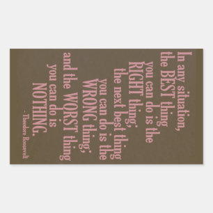 Motivierend Anführungsklammern Rechteckiger Aufkleber