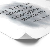 motivierend Anführungsstrich Spritzer Poster (Ecke)