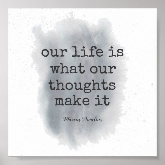 motivierend Anführungsstrich Spritzer Poster (Vorne)