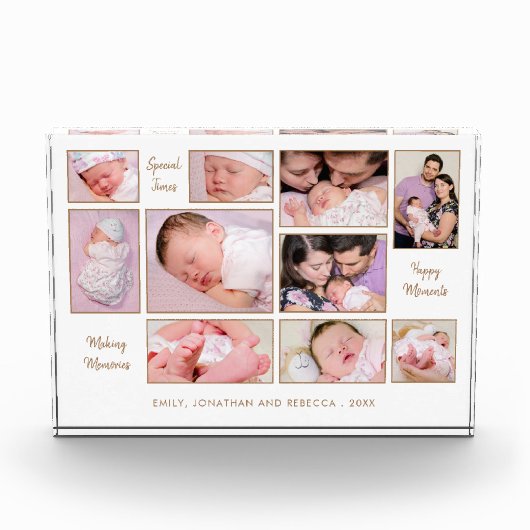 Motivierend Anführungszeichen für Collage Jahr 10 Fotoblock (Vorderseite)