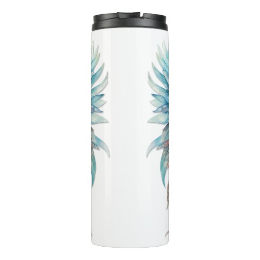 Motivierend Anführungszeichen für die inspirierend Thermosbecher (Rückseite)