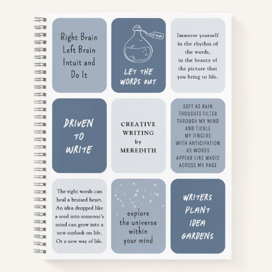 Motivierend Anführungszeichen für Personalisierte Notizblock (Vorderseite)