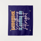 Motivierend Anführungszeichen für tägliche Inspira Wandteppich (Vorderseite)