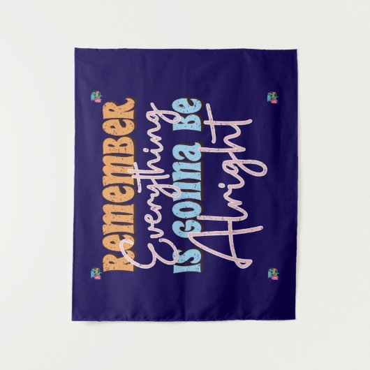 Motivierend Anführungszeichen für tägliche Inspira Wandteppich (Vorderseite)