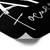 Motivierend Anführungszeichen in Schwarzweiß bleib Poster (Ecke)