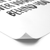 Motivierend Anführungszeichen mit Handschrift Poster (Ecke)