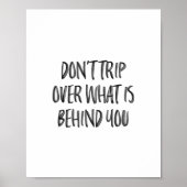 Motivierend Anführungszeichen mit Handschrift Poster (Vorne)