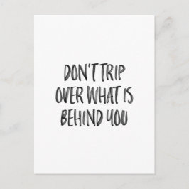 Motivierend Anführungszeichen mit Handschrift Postkarte