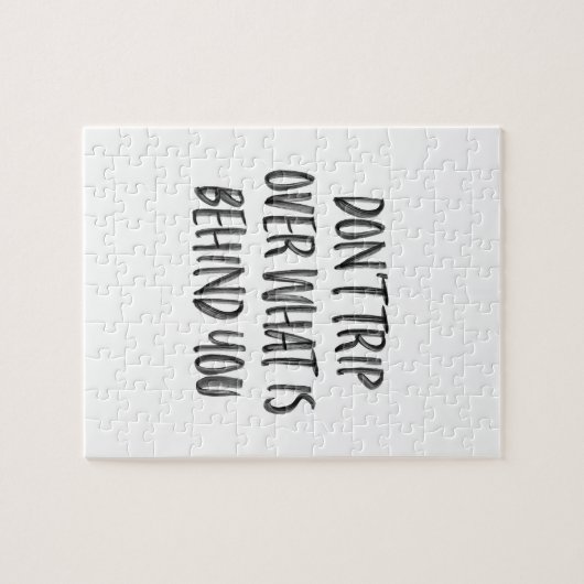 Motivierend Anführungszeichen mit Handschrift Puzzle (Horizontal)