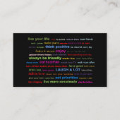 Motivierend Anführungszeichen Personalisieren des Visitenkarte (Vorderseite)