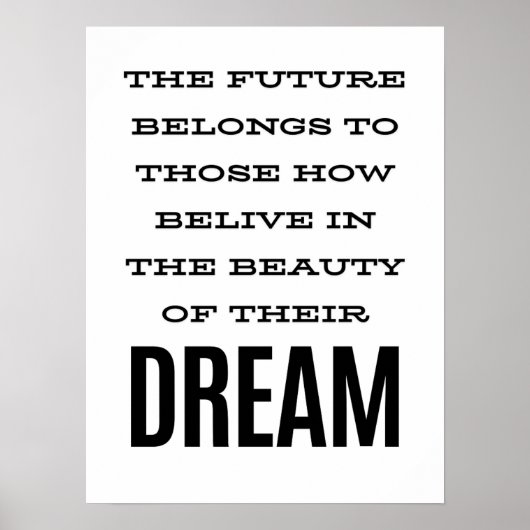 Motivierend Anführungszeichen Poster (Vorne)