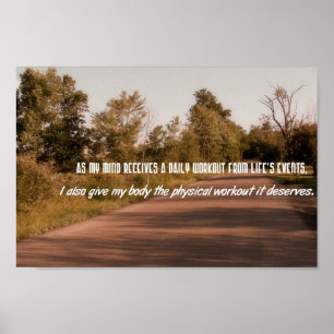 Motivierend Anführungszeichen setzen - Physisches Poster