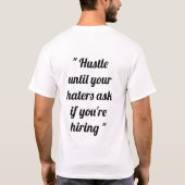 motivierend Anführungszeichen T-Shirt (Rückseite)