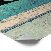 Motivierend Angebot Abstraktes Holz Poster (Ecke)