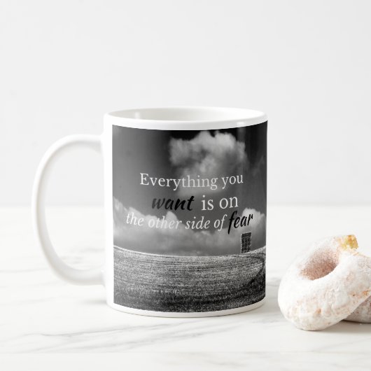 Motivierend Angebot: Alles, was du will, ist auf.. Kaffeetasse (Mit Donut)
