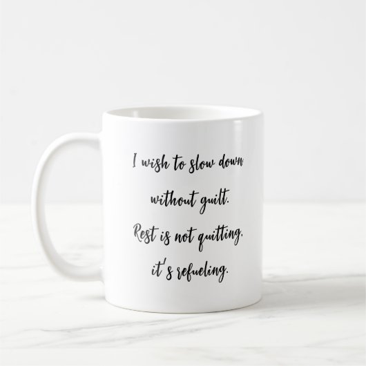 Motivierend Angebot am Samstag Kaffeetasse (Links)