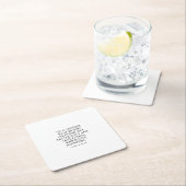 Motivierend Angebot an Wohlstand und Glück Rechteckiger Pappuntersetzer (Vor Ort)