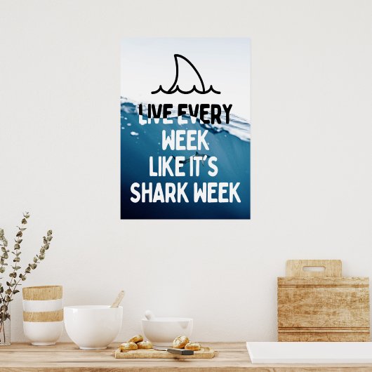 Motivierend Angebot der Haiwoche Poster (Küche)