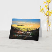 Motivierend Angebot: Du weißt nie, wie stark ... Karte (Gelbe Blume)