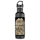 Motivierend Angebot Edelstahlflasche (Vorderseite)