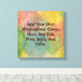 Motivierend Angebot erstellen Leinwanddruck (Insitu (Holzboden))