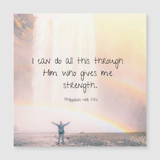 Motivierend Angebot für Bibelversen Magnetkarte (Vorderseite)