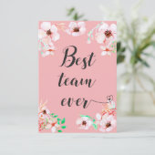 Motivierend Angebot für das beste Team je Dankeskarte (Stehend Vorderseite)