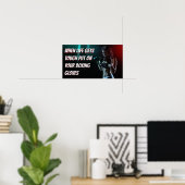 Motivierend Angebot für das Boxing von Girl Workou Poster (Heimbüro)