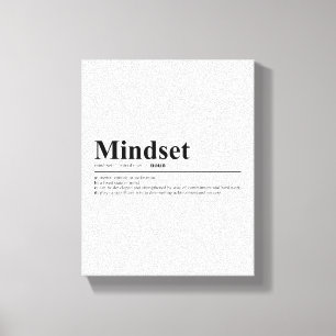 Motivierend Angebot für Mindset-Definition Leinwanddruck