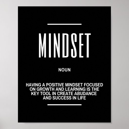 Motivierend Angebot für Mindset Poster (Vorne)